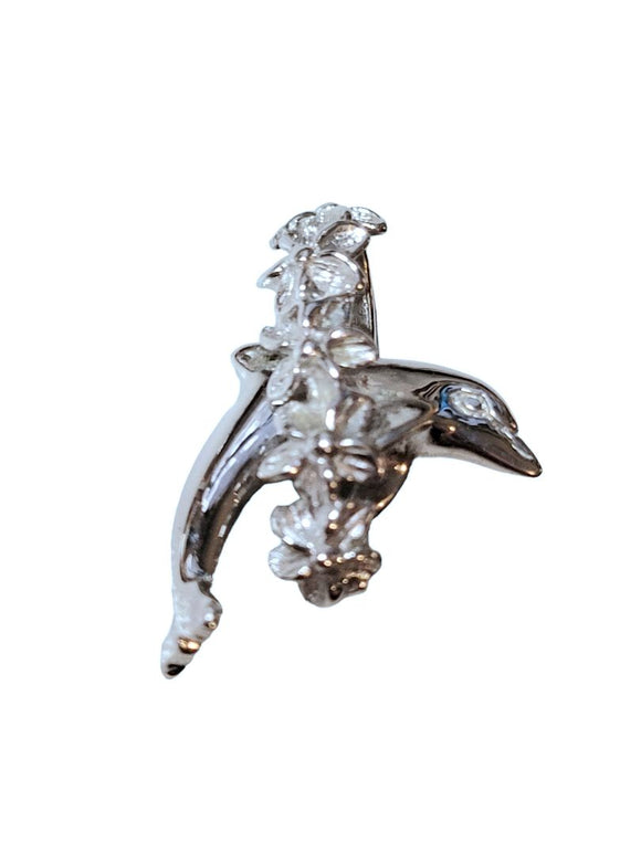 Wyland Iconic Sterling Silver Leaping Dolphin Charm