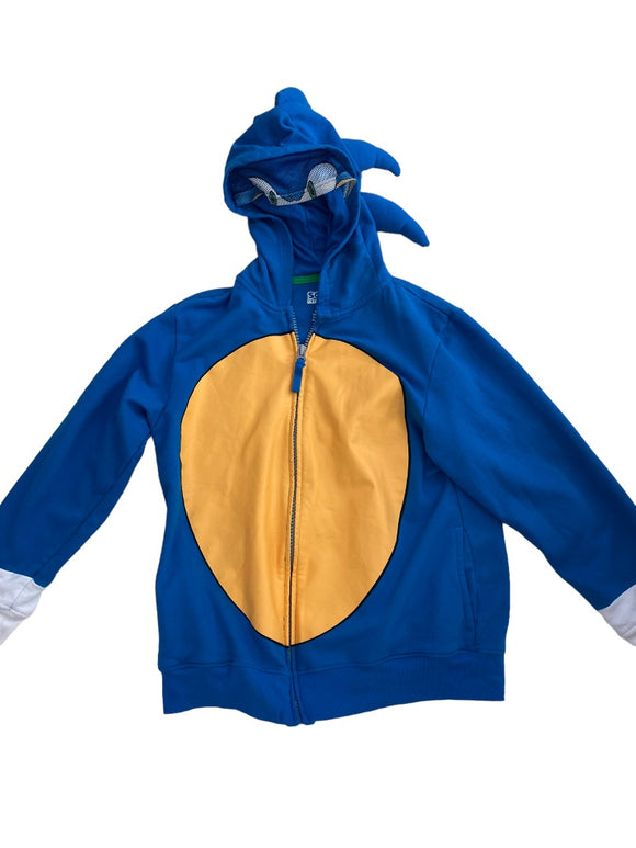 Sega Sonic The Hedgehog Sweatshirt Hoodie Blue Youth Large Mesh Face Mask
