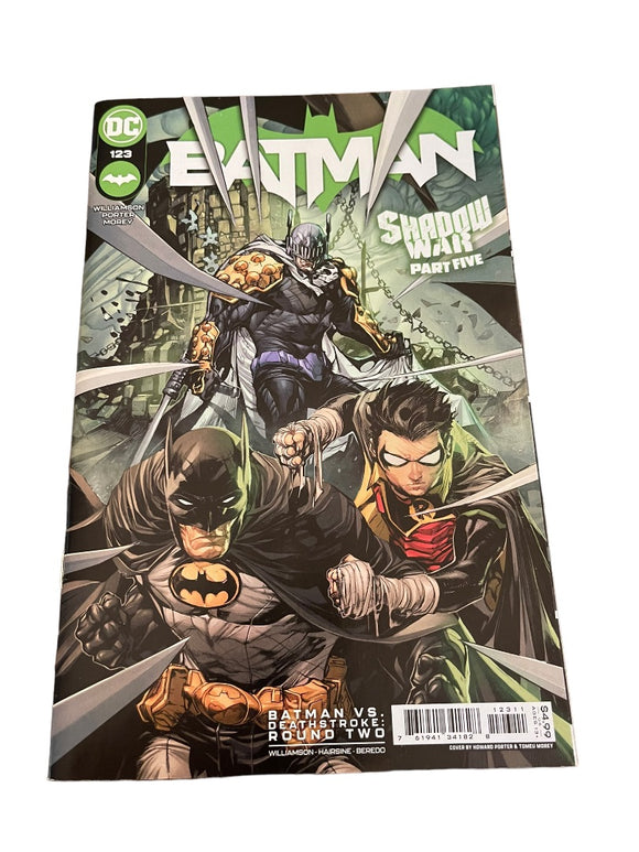 Batman #123 DC Shadow War Part 5 Batman VS Deathstroke Comic