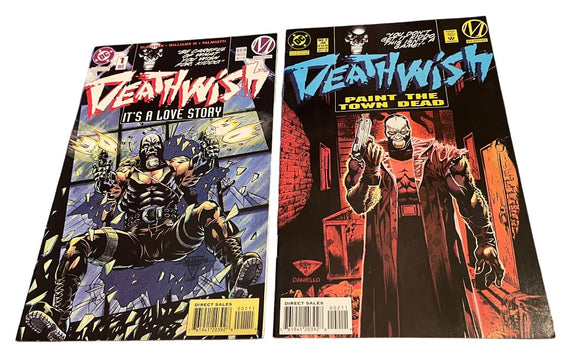 DC Deathwish It's a Love Story#1 & Paint The Town Dead #2 Comic
