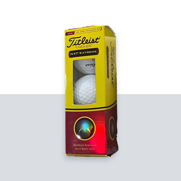 Titleist NXT Extreme Distance and Durability Golf Balls 3 Pack New
