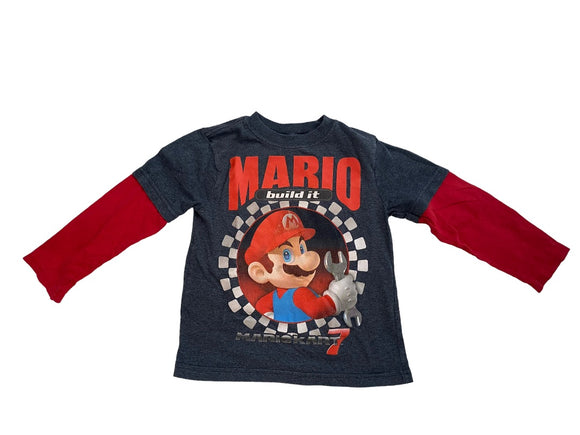5/6 Nintendo Mario Cart 7 Build It Ling Sleeve Shirt