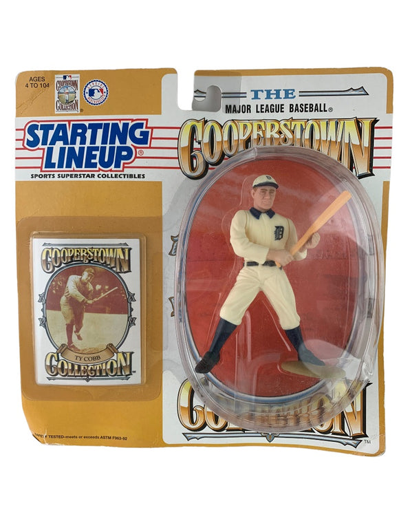 Ty Cobb 1994 Cooperstown Collection Starting Lineup and Card Detroit Tigers