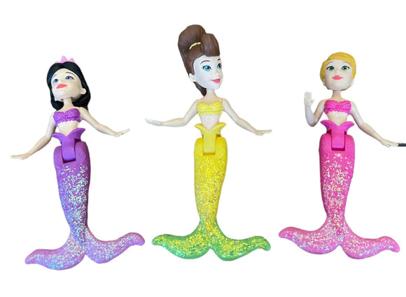 Set of 3 Disney Princess Sisters Mermaids 3.5