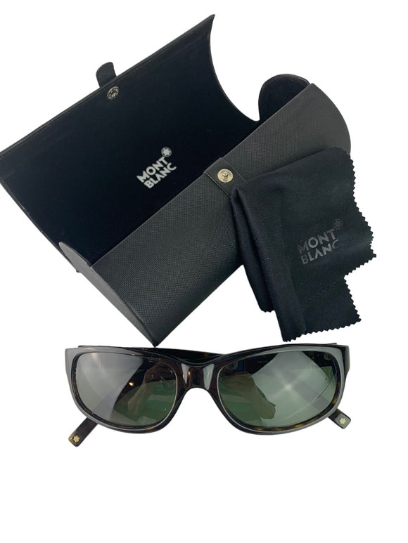 Mont Blanc Sunglasses and Case MB 31S 95 140 Dark Tortoiseshell