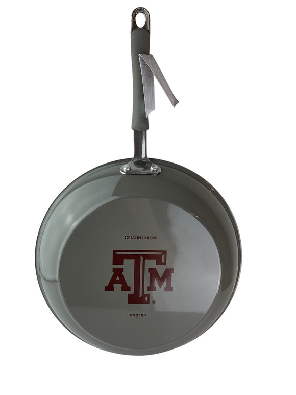Texas A&M College Kitchen Sizzle n' Score Porcelain Enamel 12.25