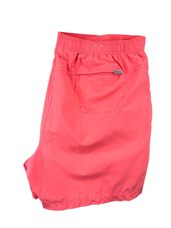 2X Columbia Women's Pink Pull On Hiking Shorts Pockets New