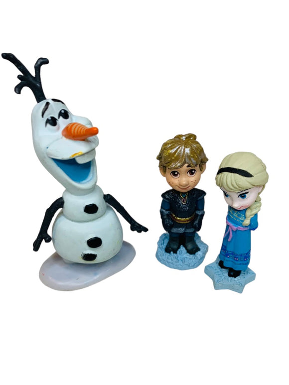 Disney Frozen Mini Figurines Olaf Kristoff Elsa PVC Figures 1.5