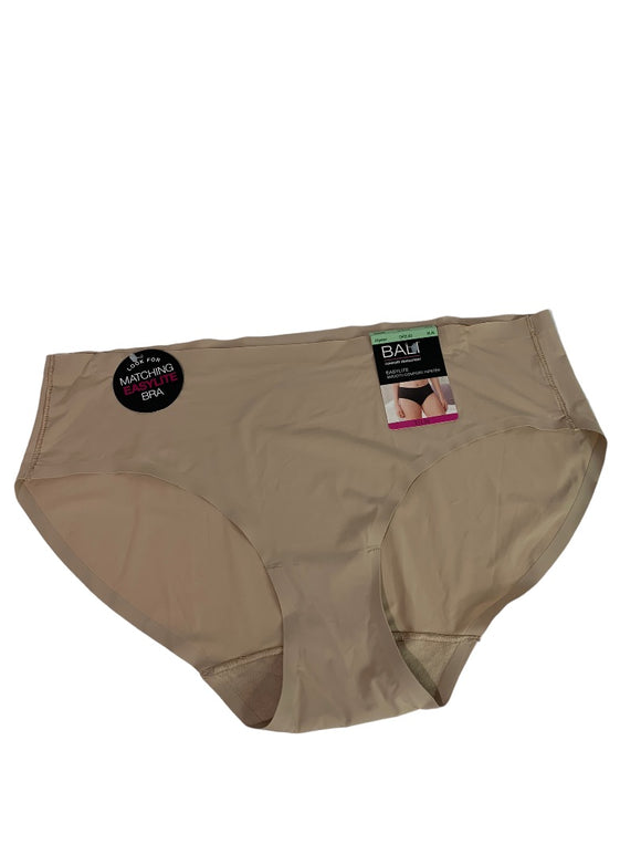 XL (Size 8) Bali New Women's Hipster Underwear Panties DFEL63 Tan