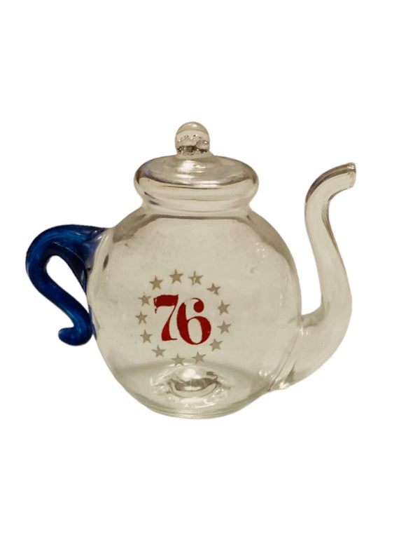 Miniature Clear Glass Teapot 1.25