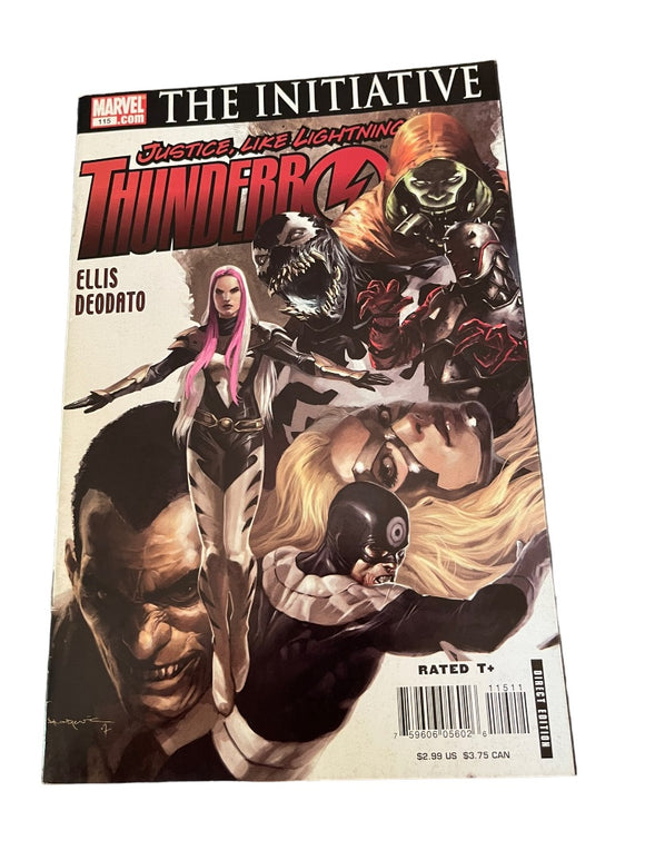 Marvel Thunderbolts #115 Justice Like Lightning The Initiative Ellis Deodate