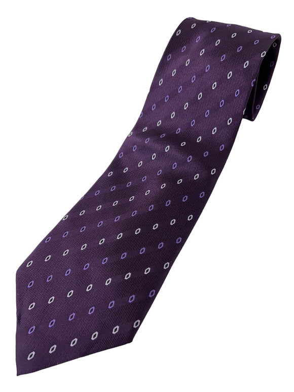 Executive Division Men's Purple Polyester Necktie 58