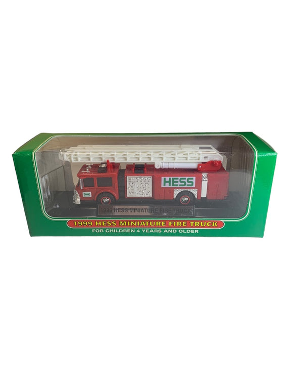 1999 Hess Miniature Fire Truck Collectible Toy New Ladder Engine