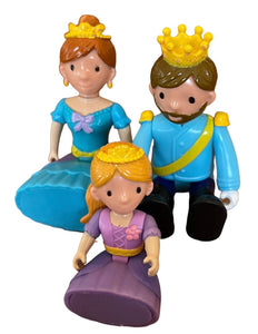 You & Me Happy Together Family Replacement 3" Dolls King Queen Princess