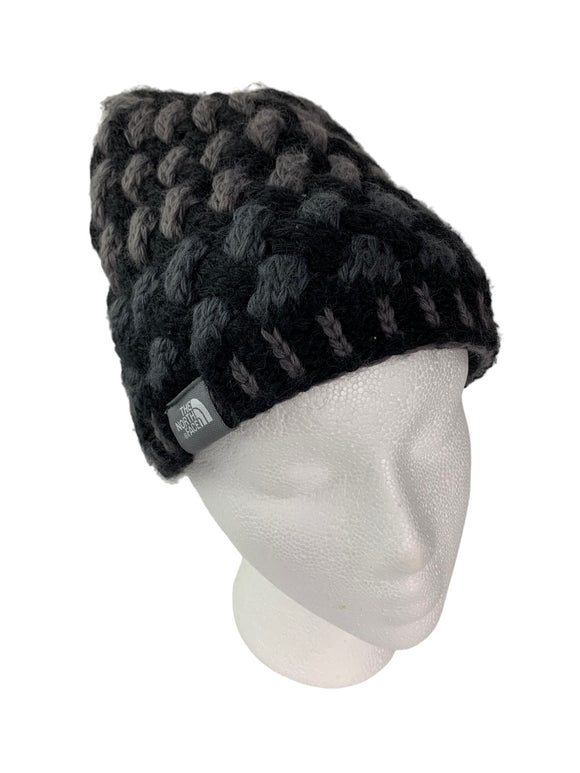 The North Face Adult Unisex Wool Blend Winter Beanie Hat Gray Black