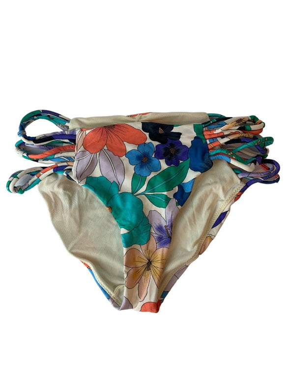 Medium O'Neill Junior Women's Bikini Swim Bottoms New Abbie Floral Boulders
