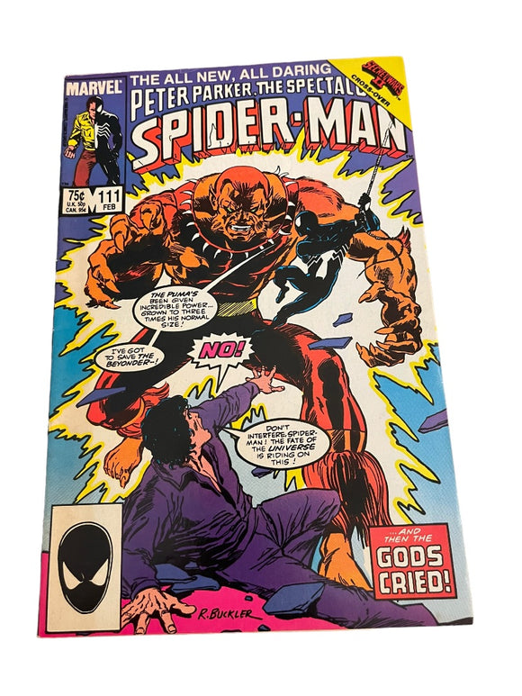Marvel Spider-Man #111 And The Gods Cried Buckler