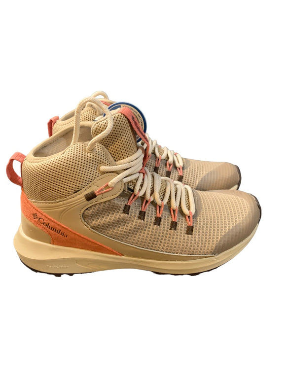 10 Columbia Women's Trailstorm Waterproof Hiking Boots Shoes New Tan Mauve