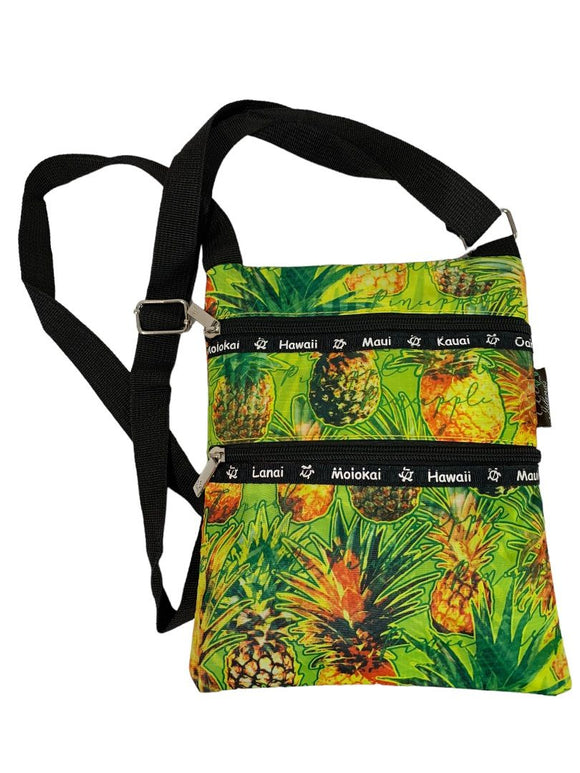 CCo Islands Crossbody Hawaii Pineapple Print New Travel Bag Purse