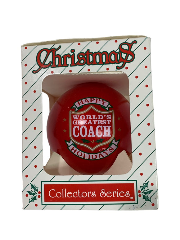Christmas Collectors Series Red Ball Ornament 