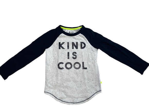 Small Kids Kind is Cool Raglan Long Sleeve T-Shirt