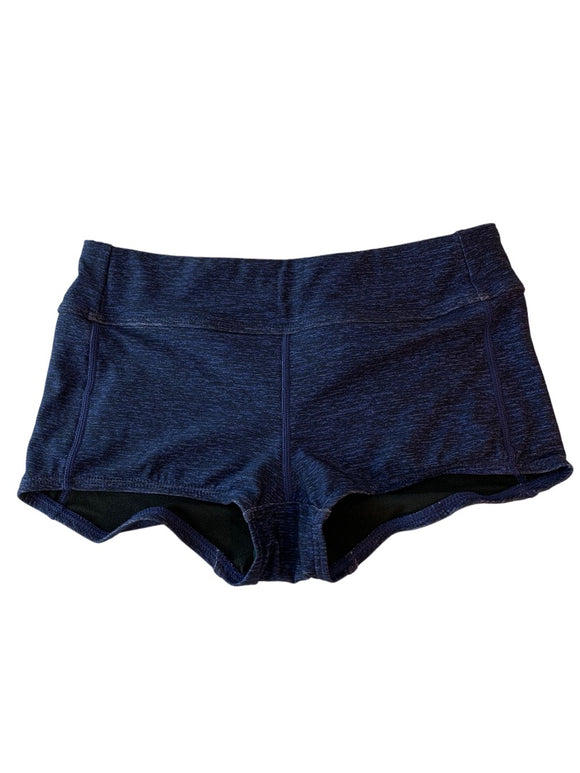 8 TYR Women's Swimwear Lapped Boy Shorts in Navy Blue UPF 50+ Protection