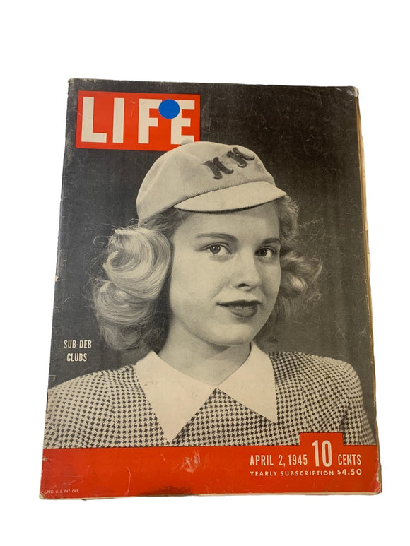 Life Magazine April 2nd 1945 WW II Allies Rhine General MacArthur Academy Awards