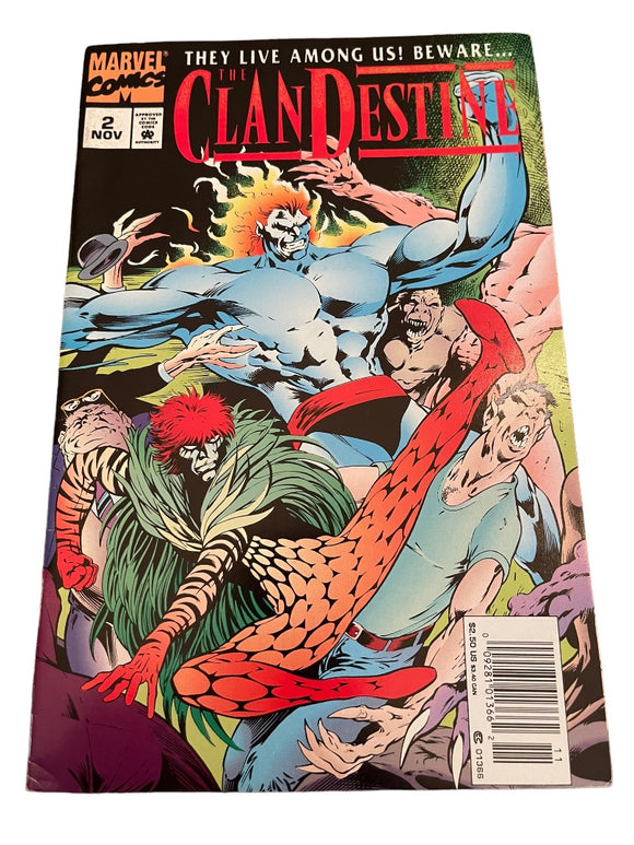 Clandestine #2 Marvel Comics Adam Destine, Modok, Silver Surfer 1994