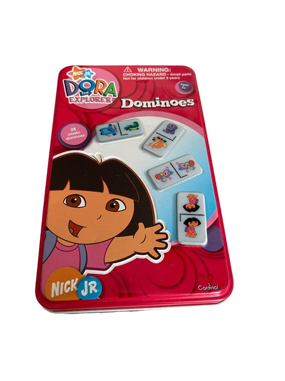 Dora the Explorer 28 Pieces Dominoes & Collectible Tin Nick Jr Nickelodeon