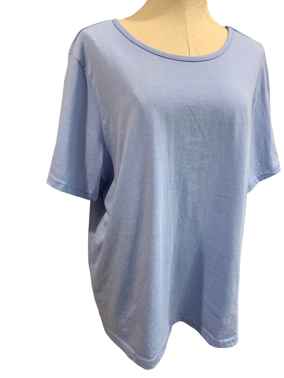 1X CW Classics Lavender Women's Scoop Neck Short Sleeve Tshirt 1990s Vintage