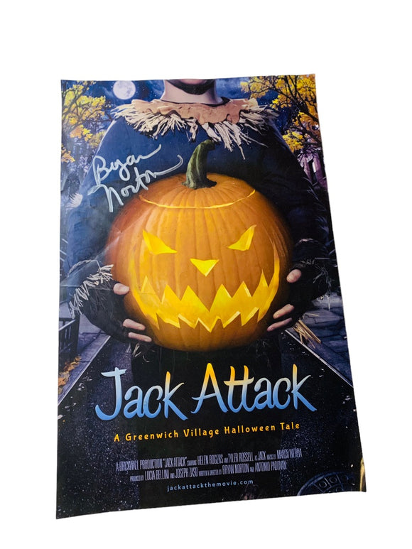 2013 Jack Attack Movie Promotional Poster Signed Bryan Norton Autographed 17x11