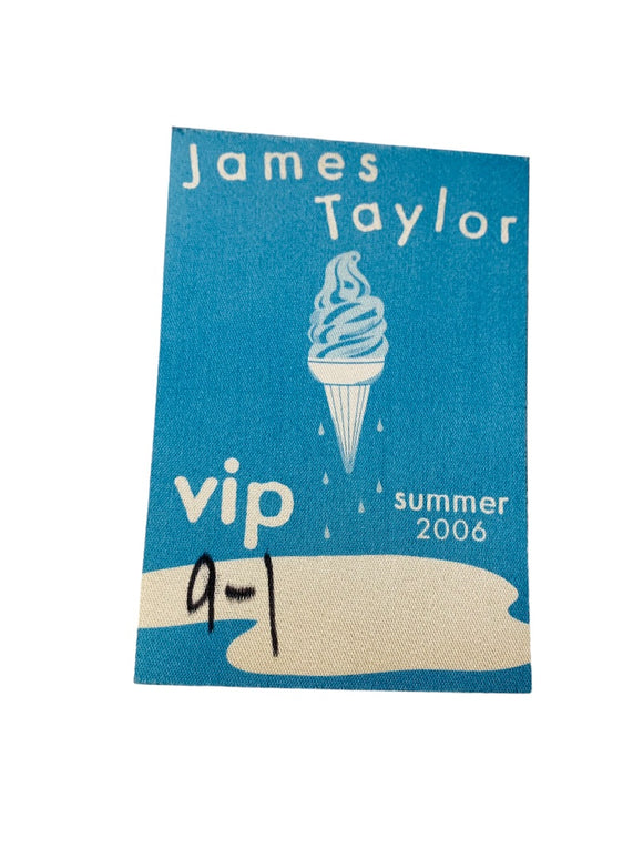 Summer 2006 James Taylor Cloth Sticker VIP Backstage 