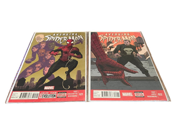 Marvel Avenging Spider-Man #22 & #23 Yost Lopez Rosenberg Checchetto