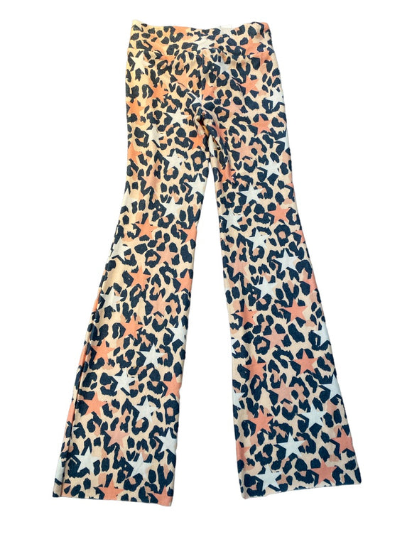 XS WildFox Peach Animal Print Soft Sweatpants Pants New
