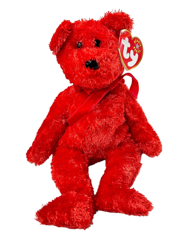 Ty Beanie Baby Original 2001 Sizzle Bear Stuffed Animal Tags