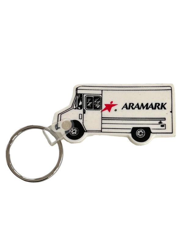 Promotional ARAMARK Delivery Food Van Vinyl Key Chain Keyring