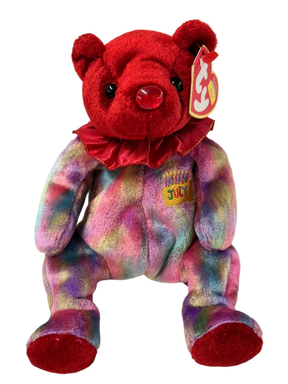 Ty Beanie Baby Original 2001 Ruby Bear Stuffed Animal Tags