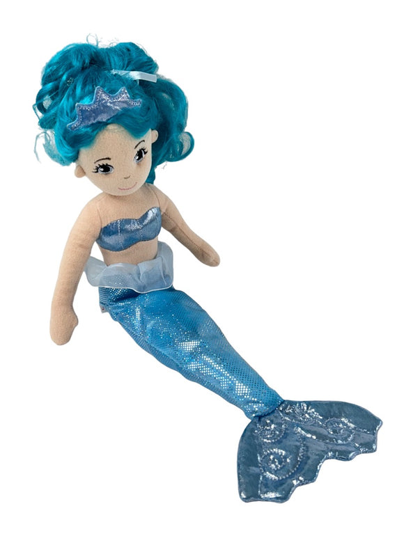 Aurora World Sea Sparkles Mermaid Doll Blue Hair Outfit Fin 17