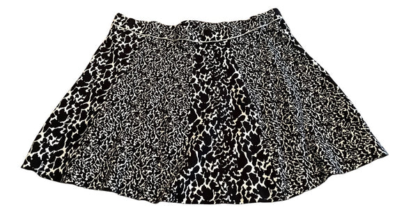 26/28 Lane Bryant Animal Print Knit Sweater Skirt Pull On Plus Size