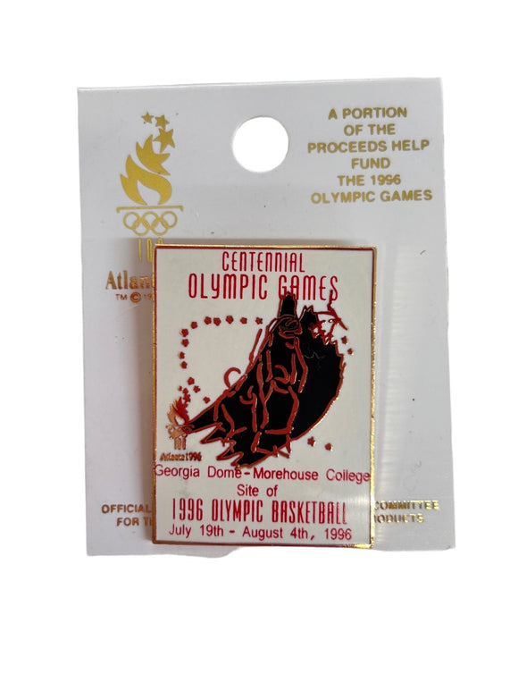 Atlanta 1996 Centennial Olympic Games Basketball Lapel Pin