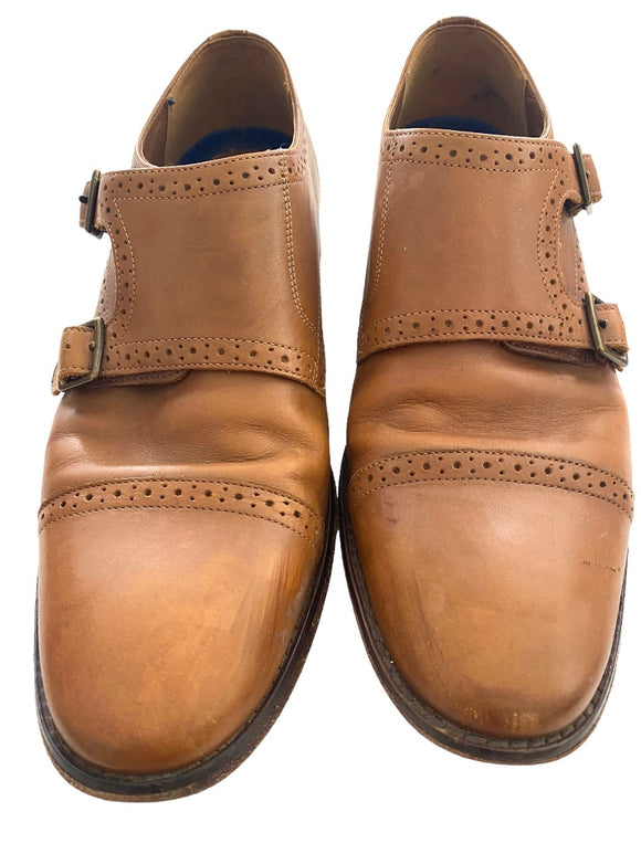 10 Bostonian Nantasket Monk Strap Dress Shoes Brown
