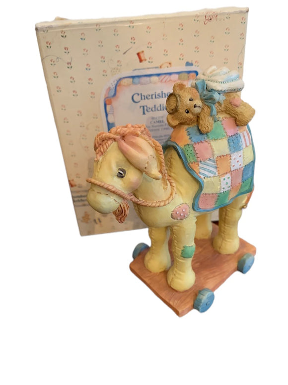 Cherished Teddies 904309 Camel Pull-Toy Nativity Figurine 1993