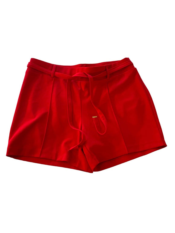 10 NYCC Women's Red Pull On Shorts Stretch 5