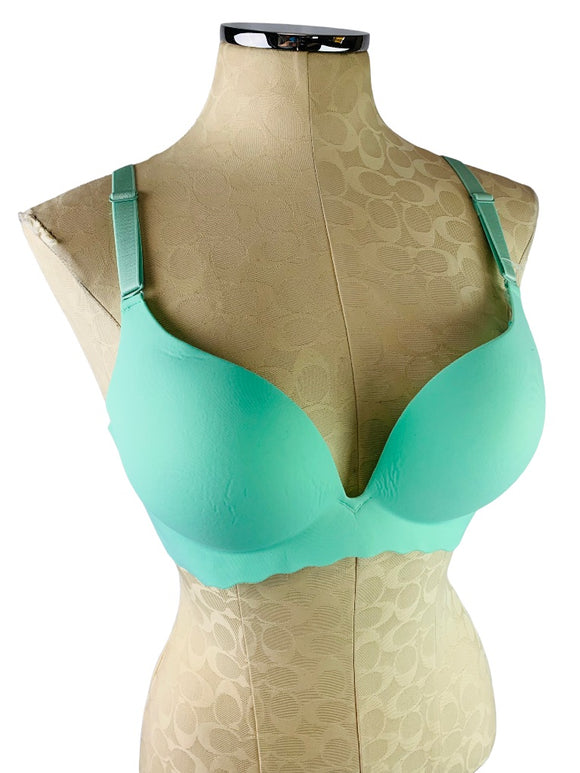 38B Unbranded Green Wirefree Padded Bra with Extender New