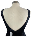 0 Divided by H&M Women's Short Black Stretch Velour New Pullover Sleeveless Dress