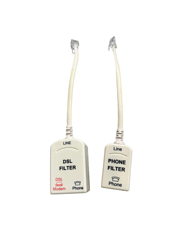 In-line DSL Noise Filter With Splitter and  Single Noise Filter For Phone Fax Answering Machine