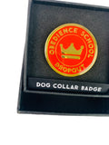 "Obedience School Dropout" 1.25" Dog Collar Badge New Pets Easy Tiger