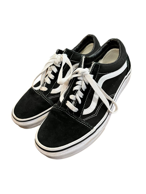 7.5 Women Vans Old Skool Skate Shoes Sneakers Black Suede Men 6