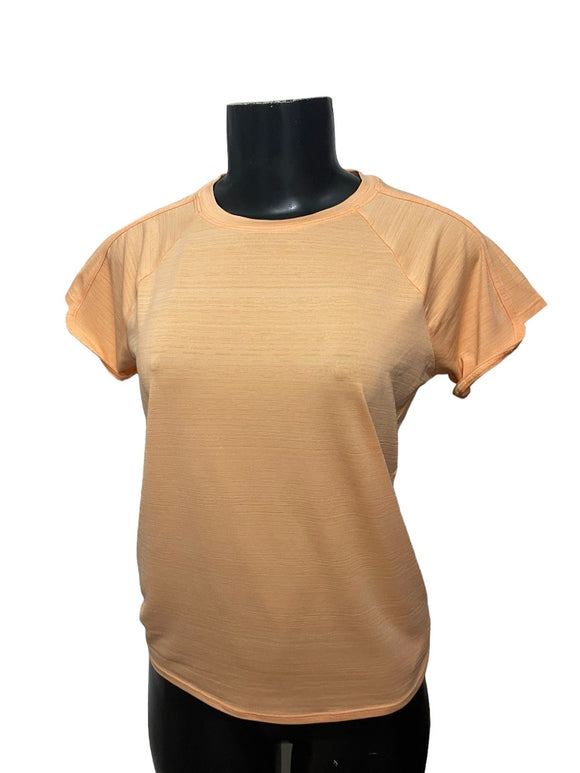 XL (14) Athleta Girl Sunburst UPF Tee Orange Short Sleeve Tshirt Activewear