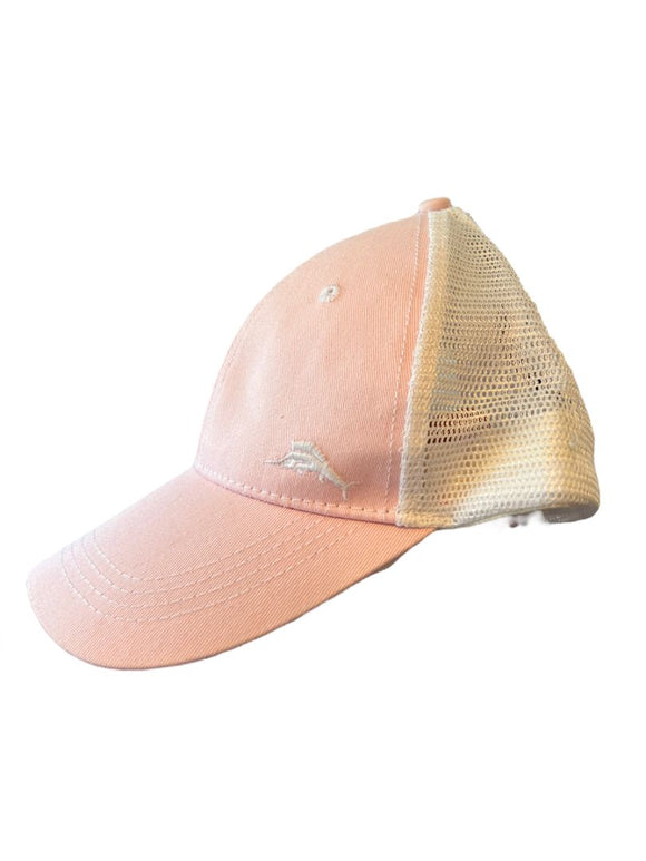 Tommy Bahama Tip Your Cap Trucker Hat Pink White Recipe Inside Adjustable